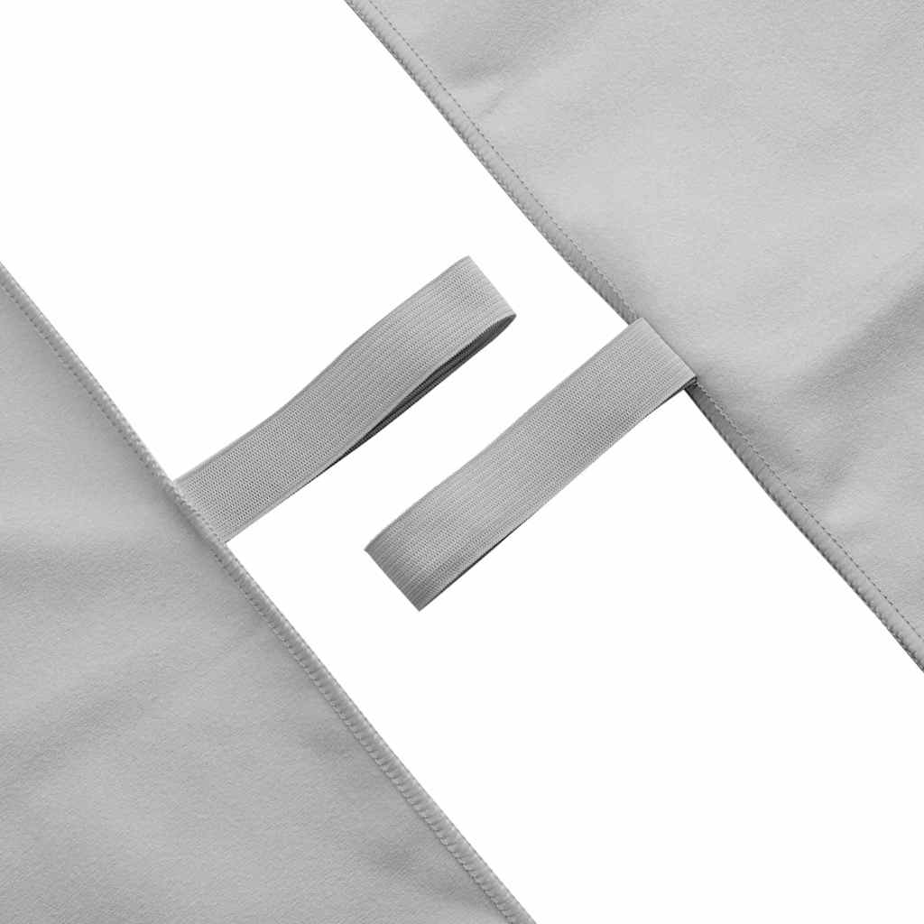 Sportshåndklæder 2 pcs Grå 140 x 70 cm Polyester og polyamid