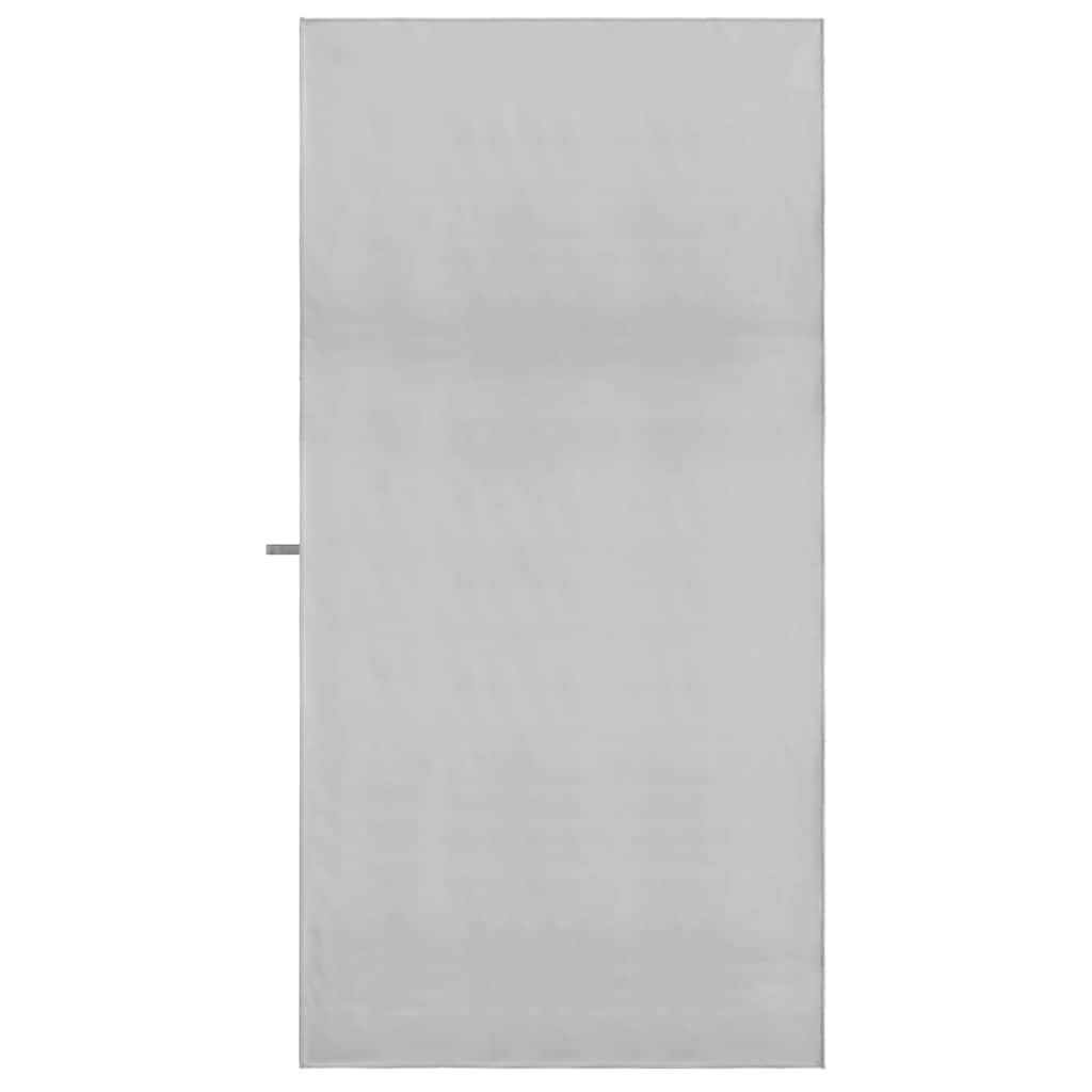 Sportshåndklæder 2 pcs Grå 180 x 90 cm Polyester og polyamid