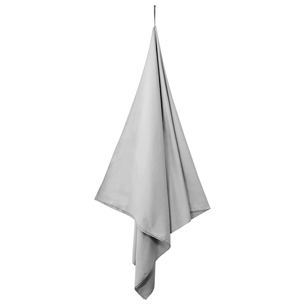 Sportshåndklæder 2 pcs Grå 200 x 100 cm Polyester og polyamid
