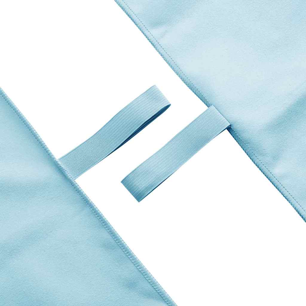 Sportshåndklæder 2 pcs Blå 180 x 90 cm Polyester og polyamid