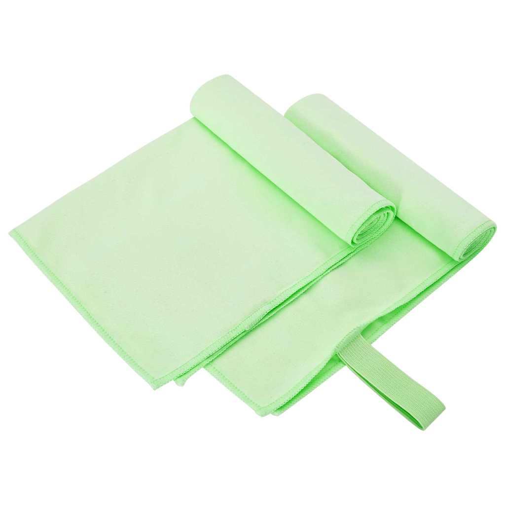 Sportshåndklæder 2 pcs Grøn 50 x 30 cm Polyester og polyamid