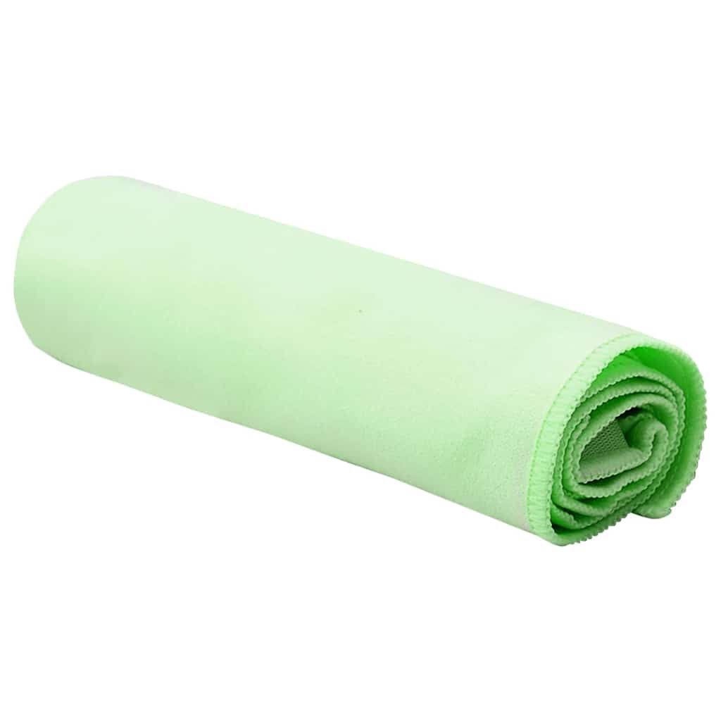 Sportshåndklæder 2 pcs Grøn 50 x 30 cm Polyester og polyamid