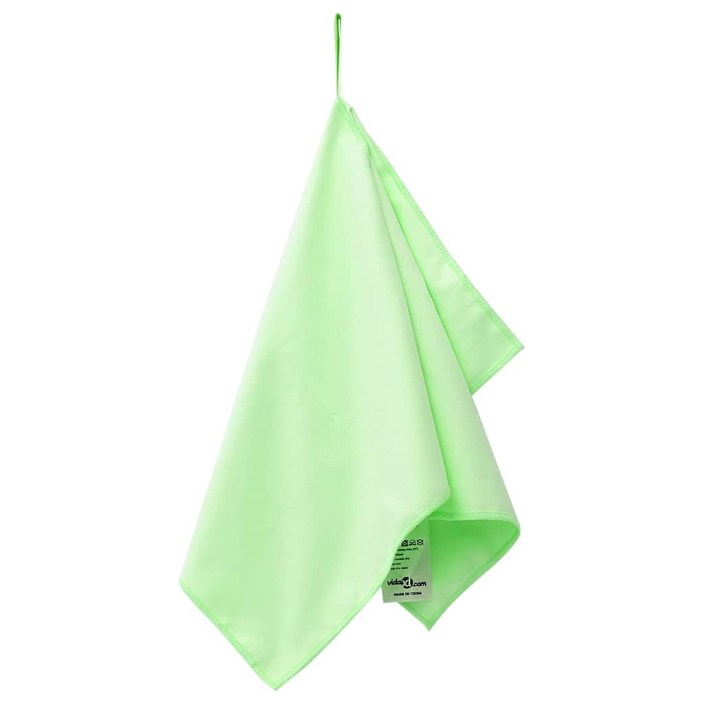 Sportshåndklæder 2 pcs Grøn 50 x 30 cm Polyester og polyamid