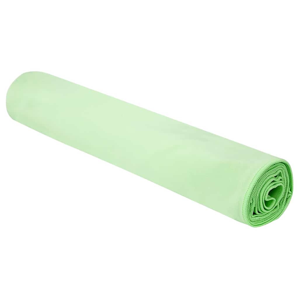Sportshåndklæder 2 pcs Grøn 180 x 90 cm Polyester og polyamid