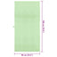 Sportshåndklæder 2 pcs Grøn 180 x 90 cm Polyester og polyamid