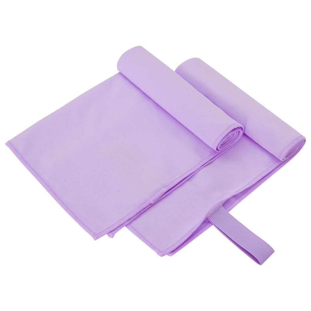 Sportshåndklæder 2 pcs Lilla 50 x 30 cm Polyester og polyamid