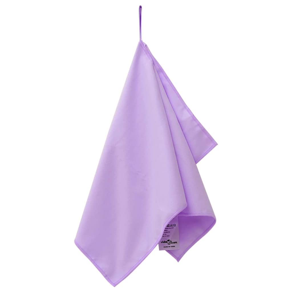 Sportshåndklæder 2 pcs Lilla 50 x 30 cm Polyester og polyamid