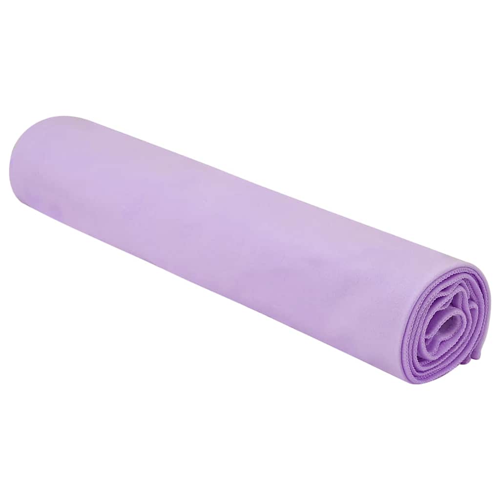 Sportshåndklæder 2 pcs Lilla 140 x 70 cm Polyester og polyamid