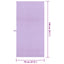 Sportshåndklæder 2 pcs Lilla 140 x 70 cm Polyester og polyamid