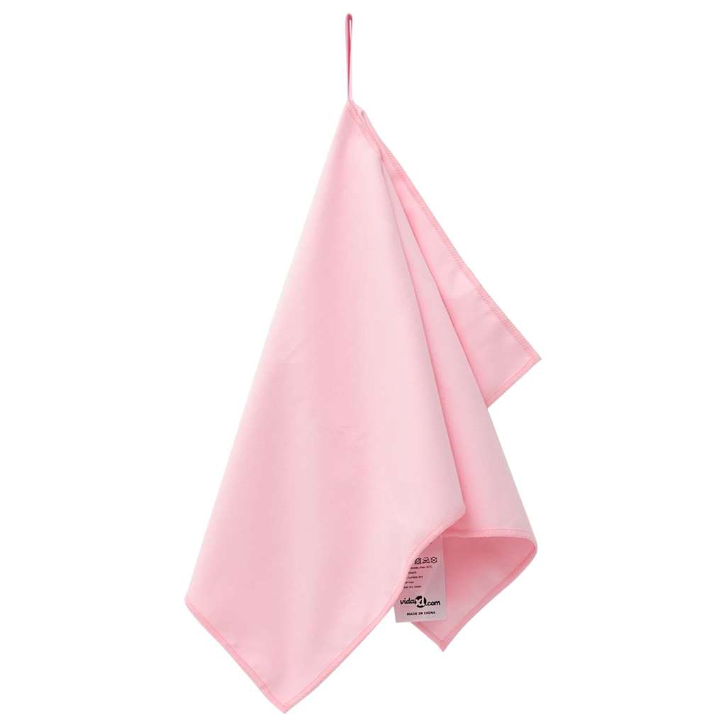 Sportshåndklæder 2 pcs Lyserød 50 x 30 cm Polyester og polyamid