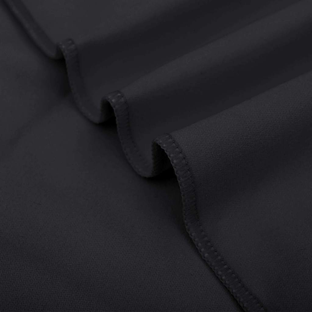 Sports håndklæde sæt 3 pcs Sort Polyester og polyamid