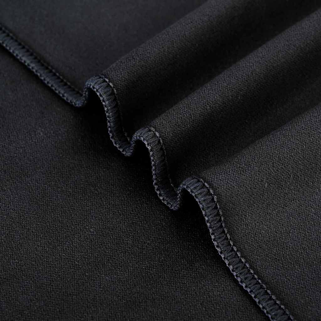 Udendørs stol håndklæder 2 pcs Sort 130 x 60 cm