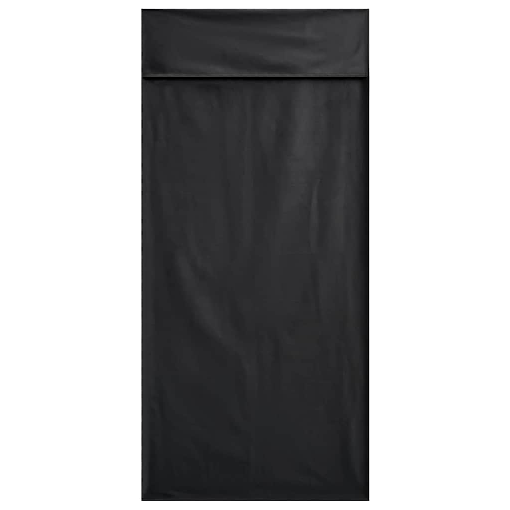 Udendørs stol håndklæder 2 pcs Sort 130 x 60 cm