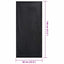 Udendørs stol håndklæder 2 pcs Sort 130 x 60 cm