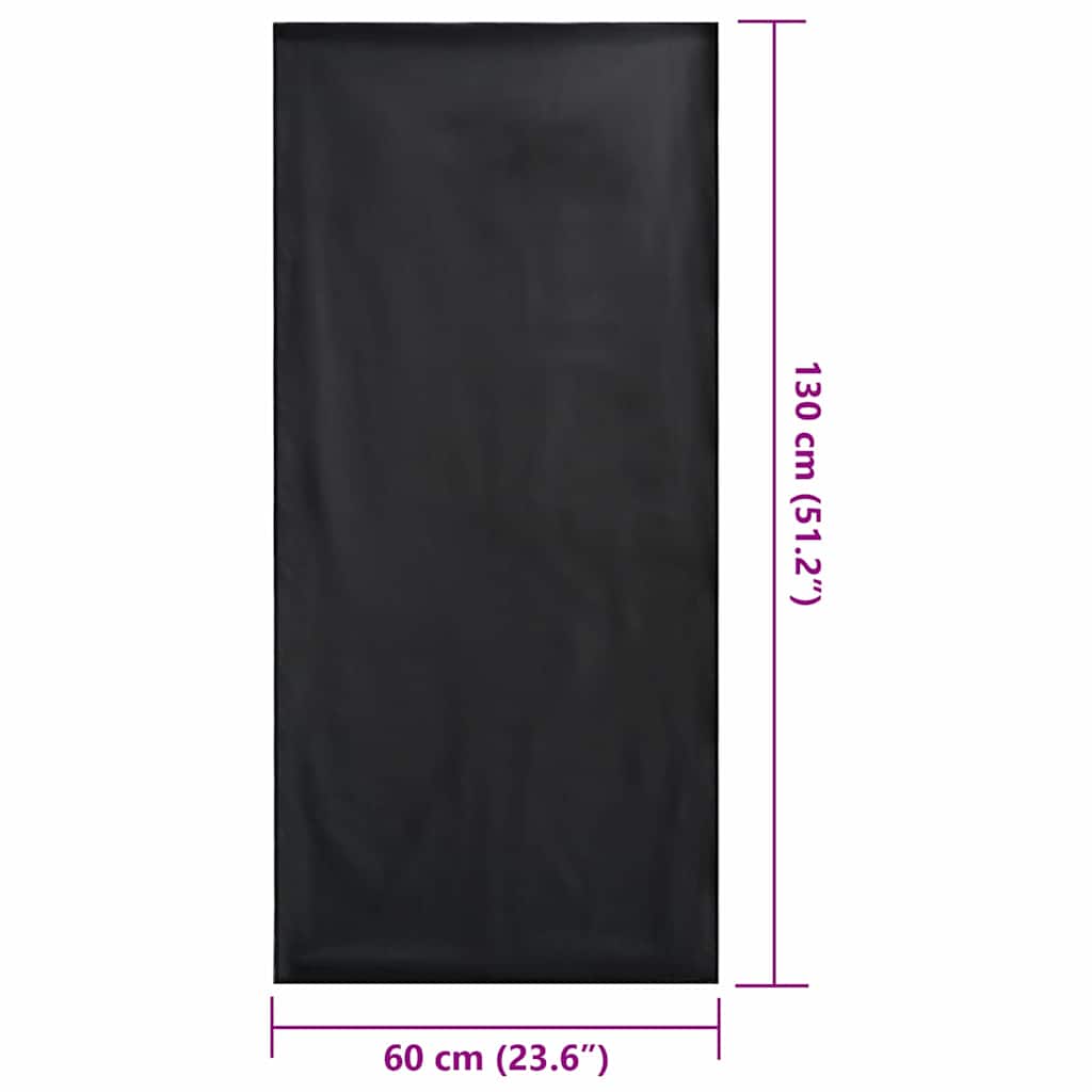 Udendørs stol håndklæder 2 pcs Sort 130 x 60 cm