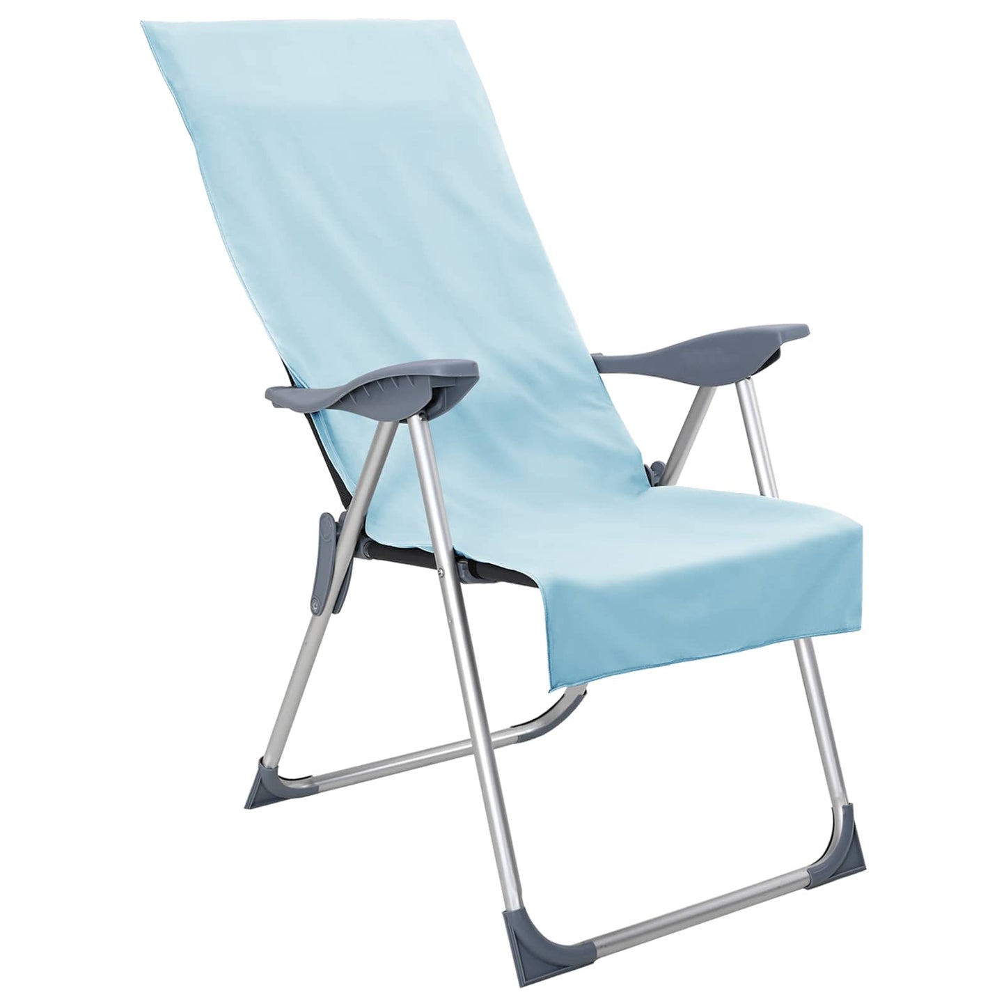 Udendørs stol håndklæder 2 pcs Blå 130 x 60 cm