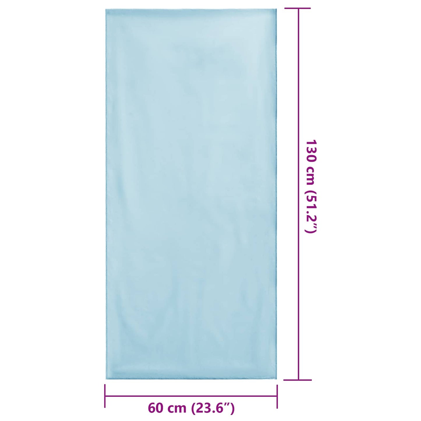 Udendørs stol håndklæder 2 pcs Blå 130 x 60 cm