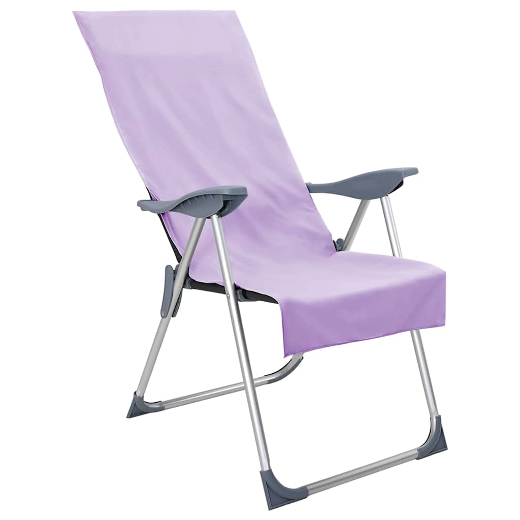 Udendørs stol håndklæder 2 pcs Lilla 130 x 60 cm