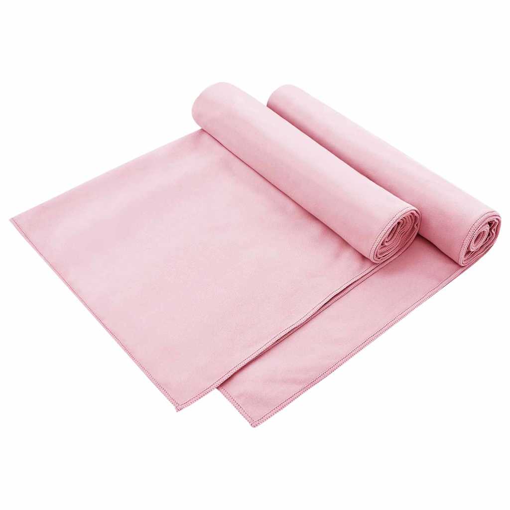 Udendørs stol håndklæder 2 pcs Lyserød 130 x 60 cm