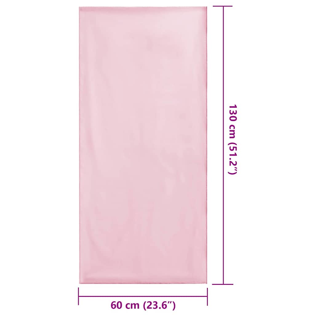 Udendørs stol håndklæder 2 pcs Lyserød 130 x 60 cm