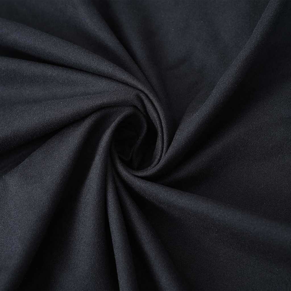 Liggestols håndklæder 2 stk. Sort 210 x 75 cm