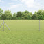 Hegnspæl 2 pcs Sølv 50 cm Pulverlakeret Stål