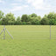 Hegnspæl 2 pcs Sølv 90 cm Pulverlakeret Stål