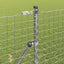 Hegnspæl 2 pcs Sølv Pulverlakeret Stål