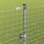 Hegnspæl 12 pcs Sølv Pulverlakeret Stål