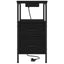 Natskab 2 pcs Sort eg 30 x 48 x 61 cm Konstrueret træ