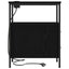 Natskab 2 pcs Sort eg 30 x 48 x 61 cm Konstrueret træ