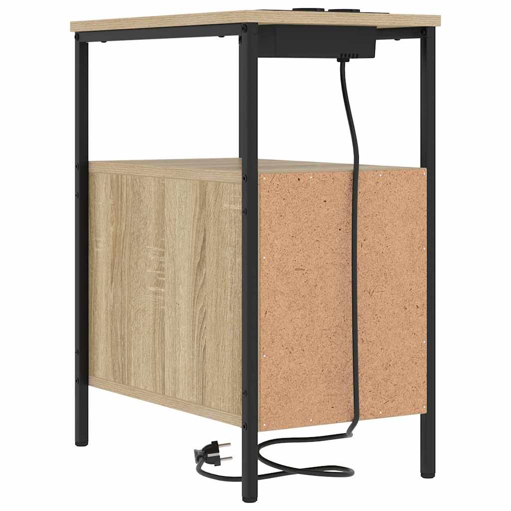 Natskab 2 pcs Sonoma eg 30 x 48 x 61 cm Konstrueret træ
