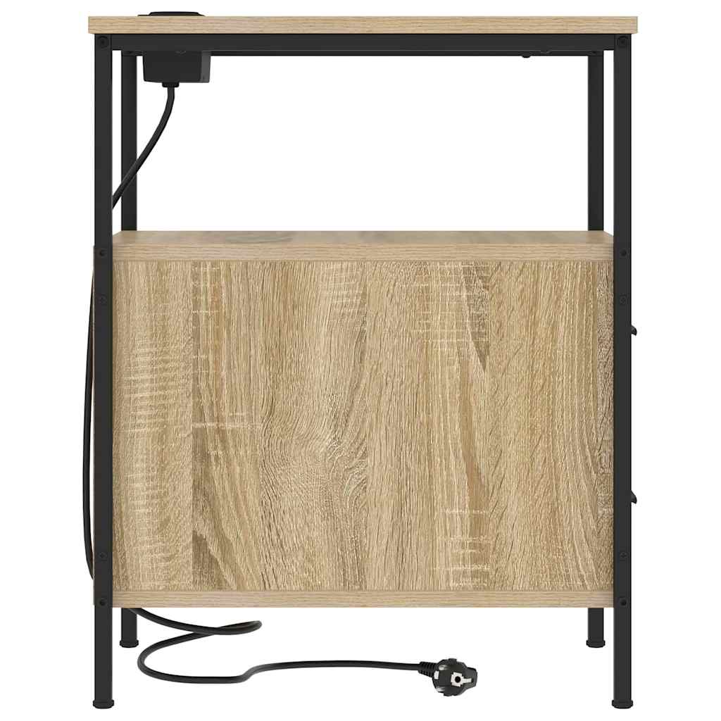 Natskab 2 pcs Sonoma eg 30 x 48 x 61 cm Konstrueret træ
