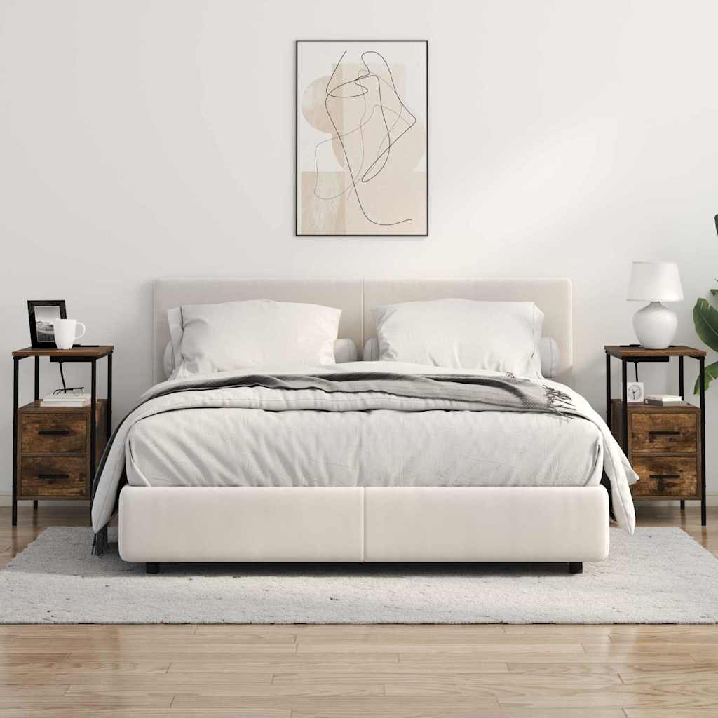 Natskab 2 pcs Røget eg 30 x 48 x 61 cm Konstrueret træ