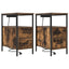 Natskab 2 pcs Røget eg 30 x 48 x 61 cm Konstrueret træ