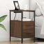 Natskab 2 pcs Brun eg 30 x 48 x 61 cm Konstrueret træ