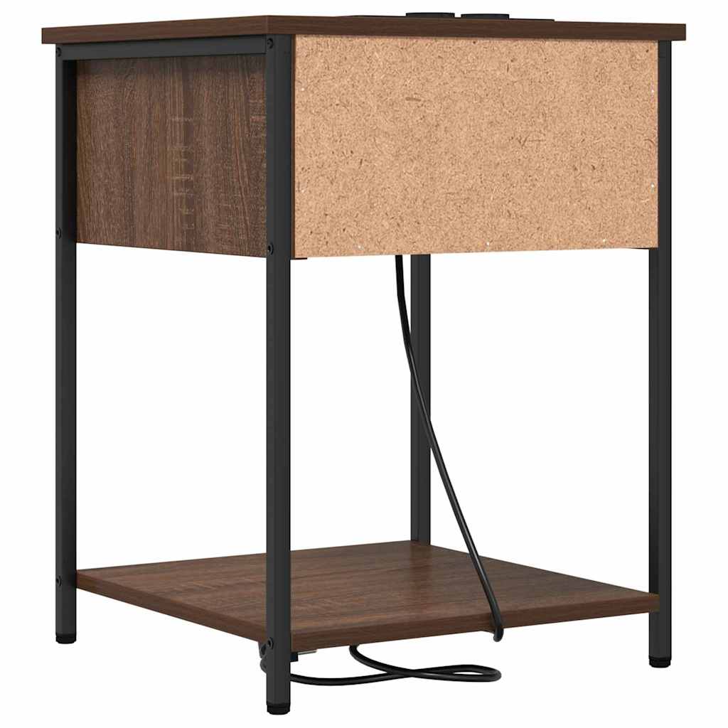 Natskab med skuffe Brun eg 42 x 41 x 56 cm Konstrueret træ
