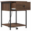 Natskab 2 pcs Brun eg 42 x 41 x 56 cm Konstrueret træ