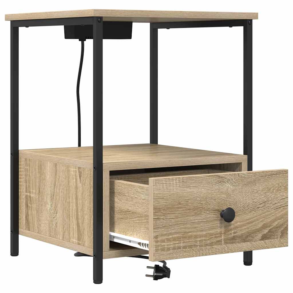 Natskab med skuffe Sonoma eg 42 x 41 x 56 cm Konstrueret træ