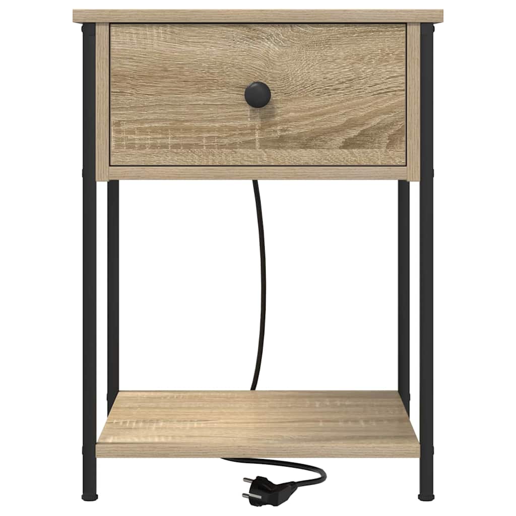Natskab 2 pcs Sonoma eg 42 x 41 x 56 cm Konstrueret træ