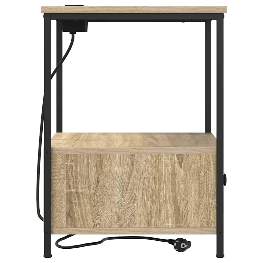 Natskab 2 pcs Sonoma eg 42 x 41 x 56 cm Konstrueret træ