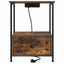 Natskab 2 pcs Røget eg 42 x 41 x 56 cm Konstrueret træ