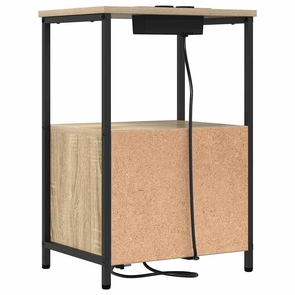 Natskab med skuffe Sonoma eg 40 x 31 x 60 cm Konstrueret træ
