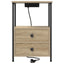 Natskab 2 pcs Sonoma eg 40 x 31 x 60 cm Konstrueret træ