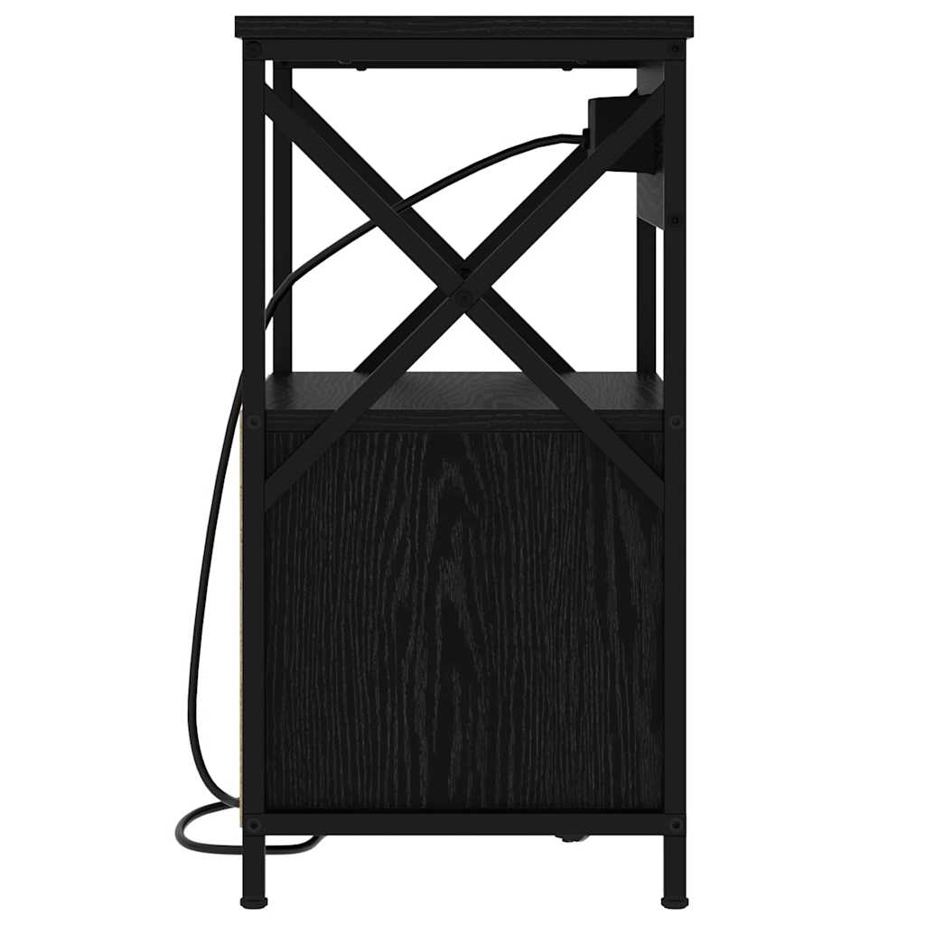 Natskab Sort eg 40 x 31 x 60 cm Konstrueret træ