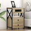Natskab 2 pcs Sonoma eg 40 x 31 x 60 cm Konstrueret træ