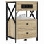 Natskab 2 pcs Sonoma eg 40 x 31 x 60 cm Konstrueret træ
