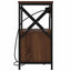Natskab 2 pcs Brun eg 40 x 31 x 60 cm Konstrueret træ