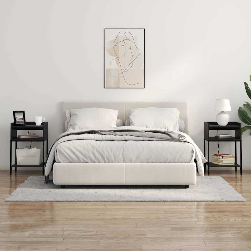 Natskab med hylde Sort eg 40 x 40 x 61 cm Konstrueret træ