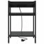 Natskab med hylde 2 pcs Sort eg 40 x 40 x 61 cm Konstrueret træ